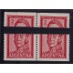 ARGENTINA 1959 GJ 1132 PAREJA DE ESTAMPILLAS CON VARIEDAD DENTADO EN EL CENTRO RARA, NUEVAS MINT